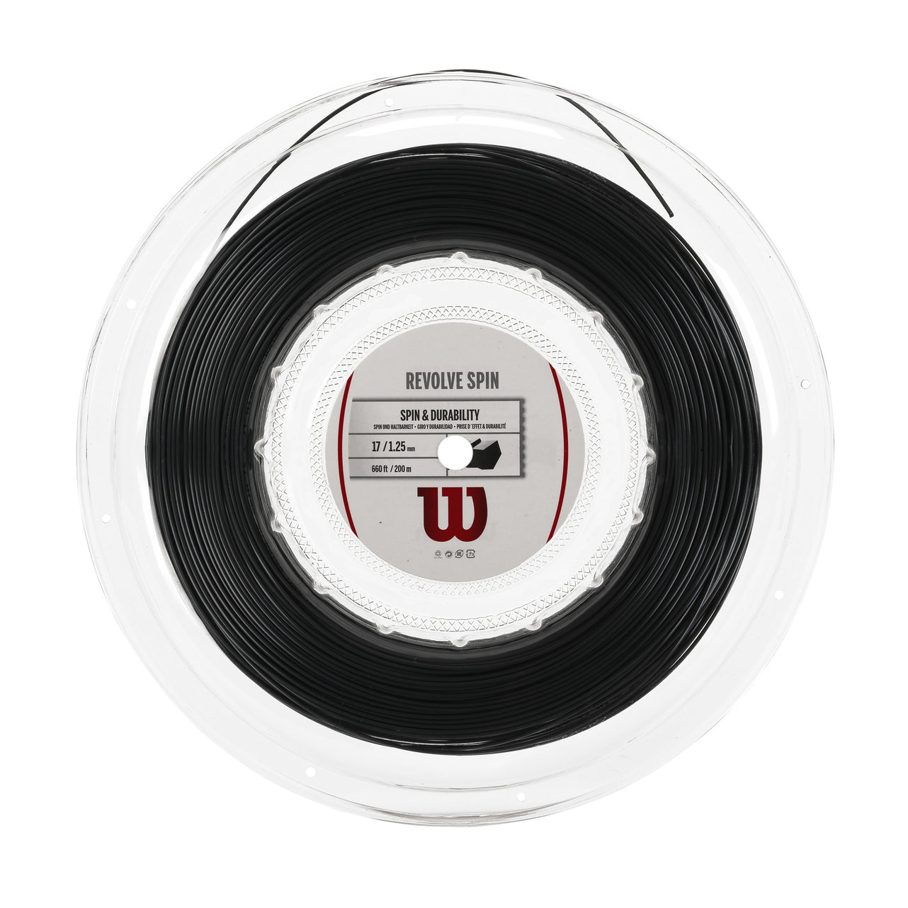 REVOLVE SPIN 17 TENNIS STRING - 200M REEL