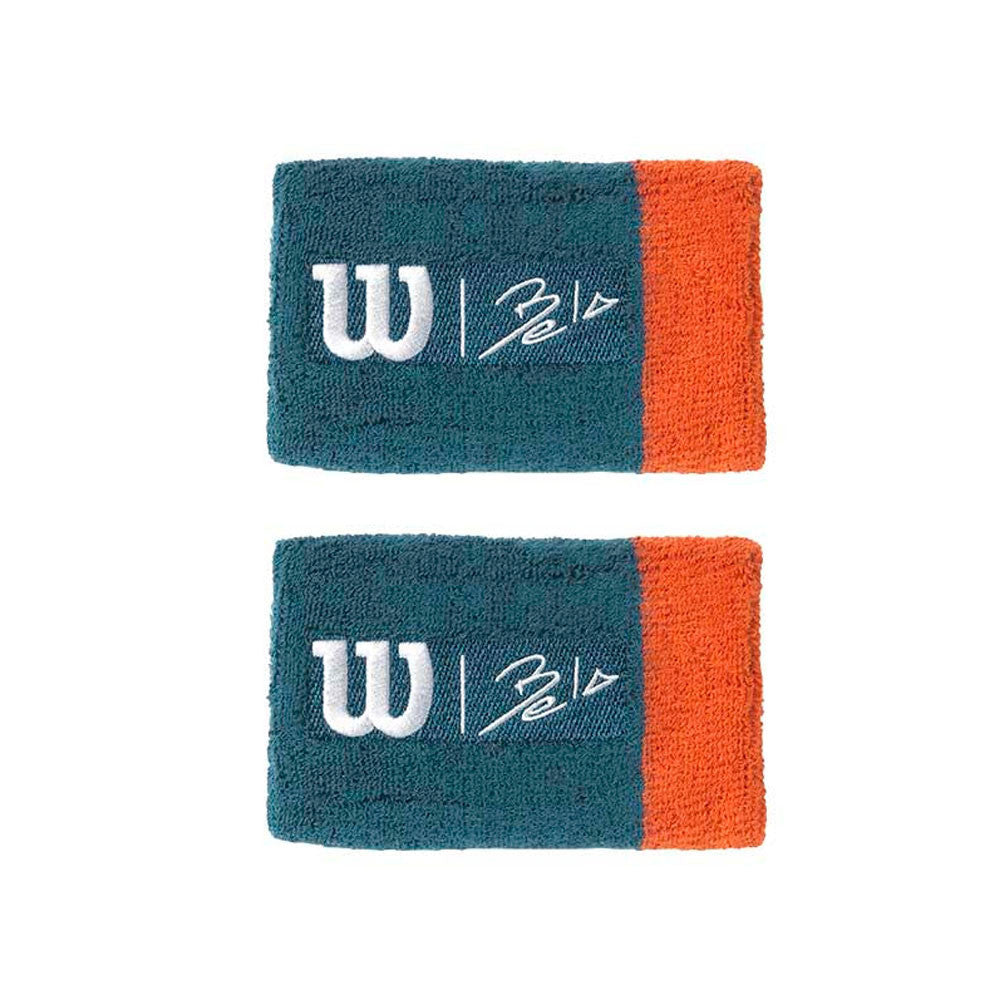 BELA EXTRA WIDE PANEL WRISTBAND II - GREEN/ORANGE